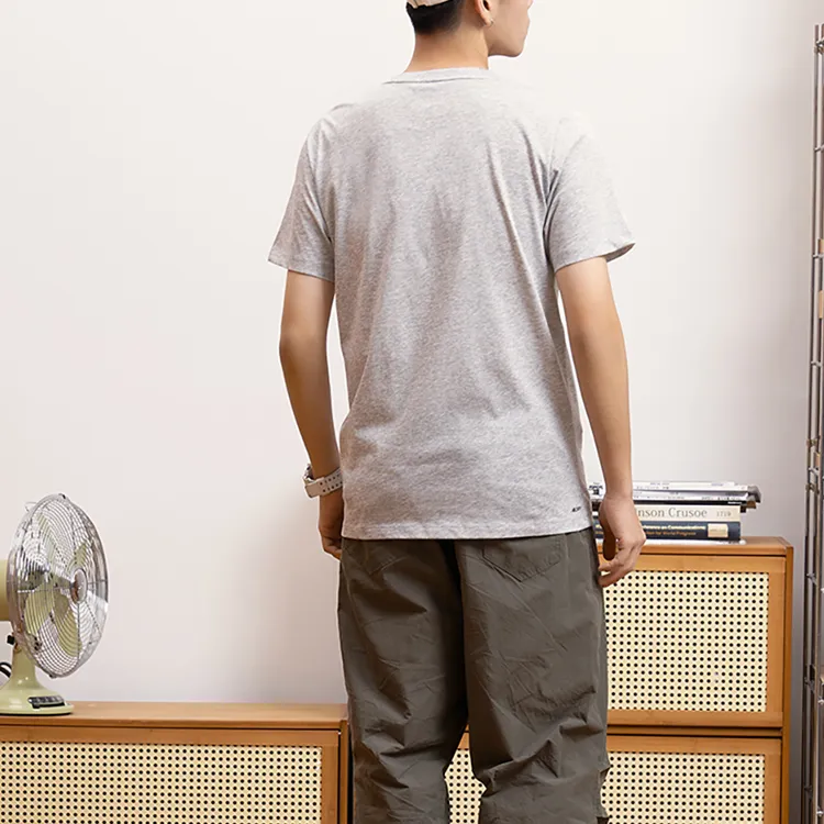 New Balance Set-in Sleeve T-Shirt Men's Gray-4
