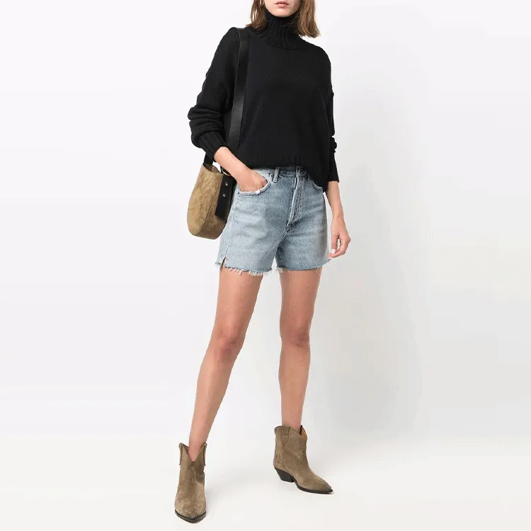 AGOLDE Denim Shorts Women's Blue-1