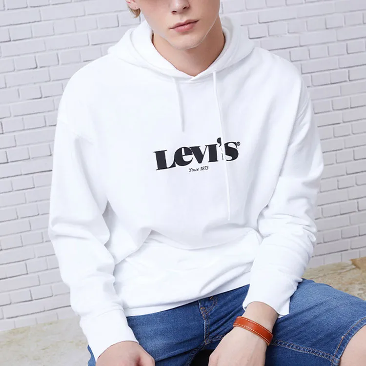 Levis Sweatshirts Men White-4