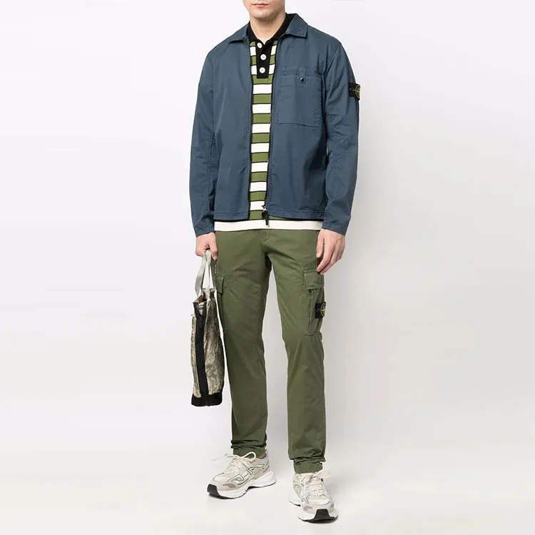 STONE ISLAND Cargo Pants Men Army Green-3