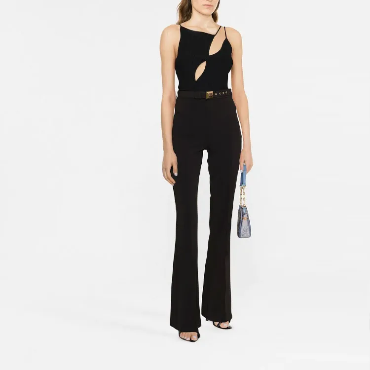 Elisabetta Franchi FW22 Casual Pants Women's Black-1