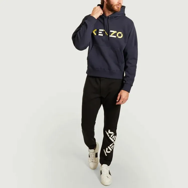 KENZO Knitted Sweatpants Men Black-3