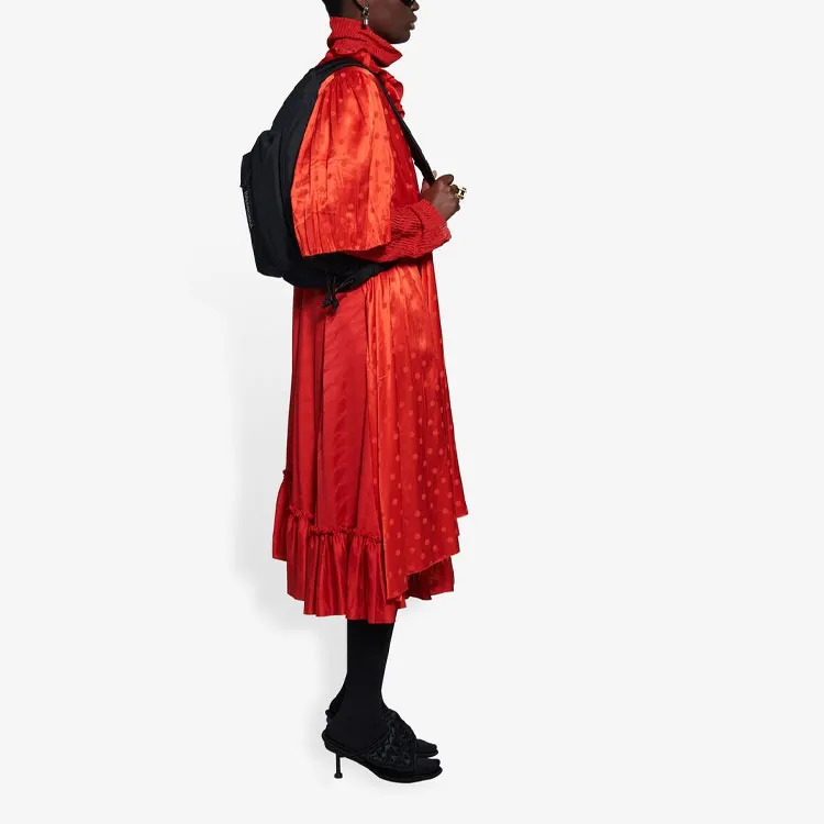 Balenciaga SS21 Short-Sleeved Dresses Women's Red-4