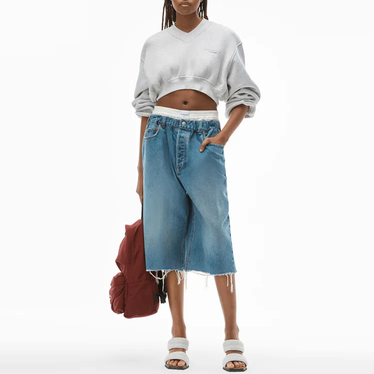 Alexander Wang Mock neck Cropped Sweatshirt-1