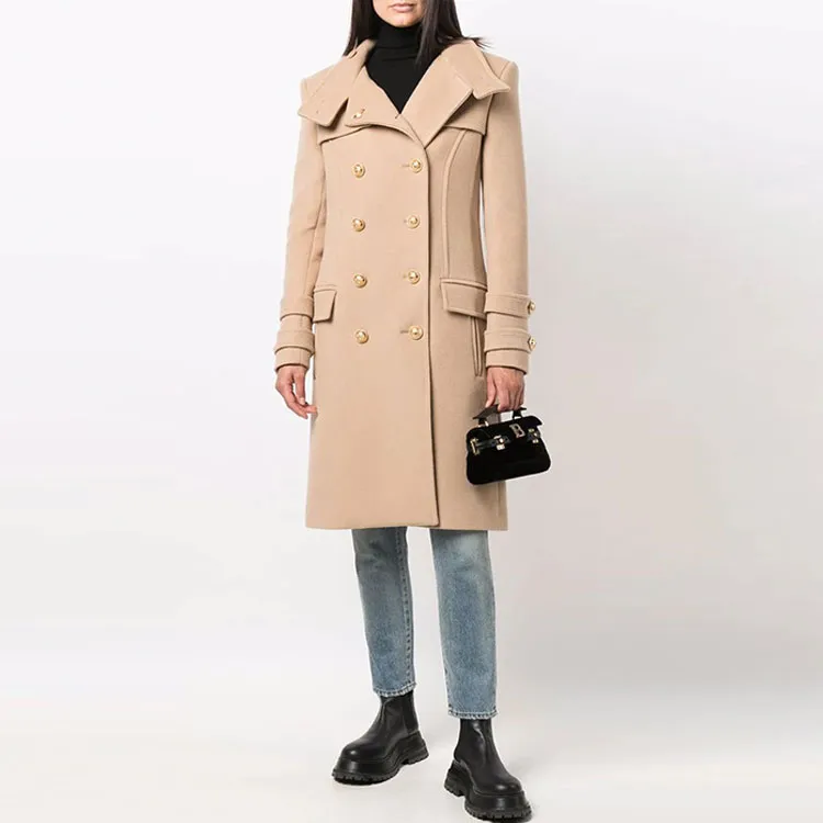 BALMAIN Velvet Jackets Women's Khaki-1