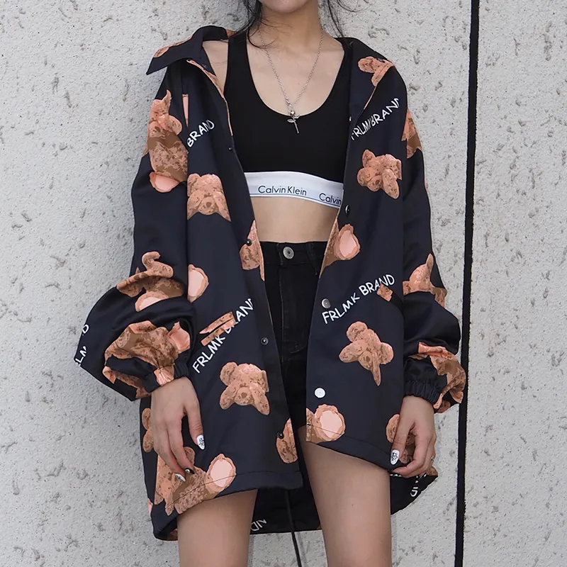FRLMK Loose Fit Jacket Unisex Black-3