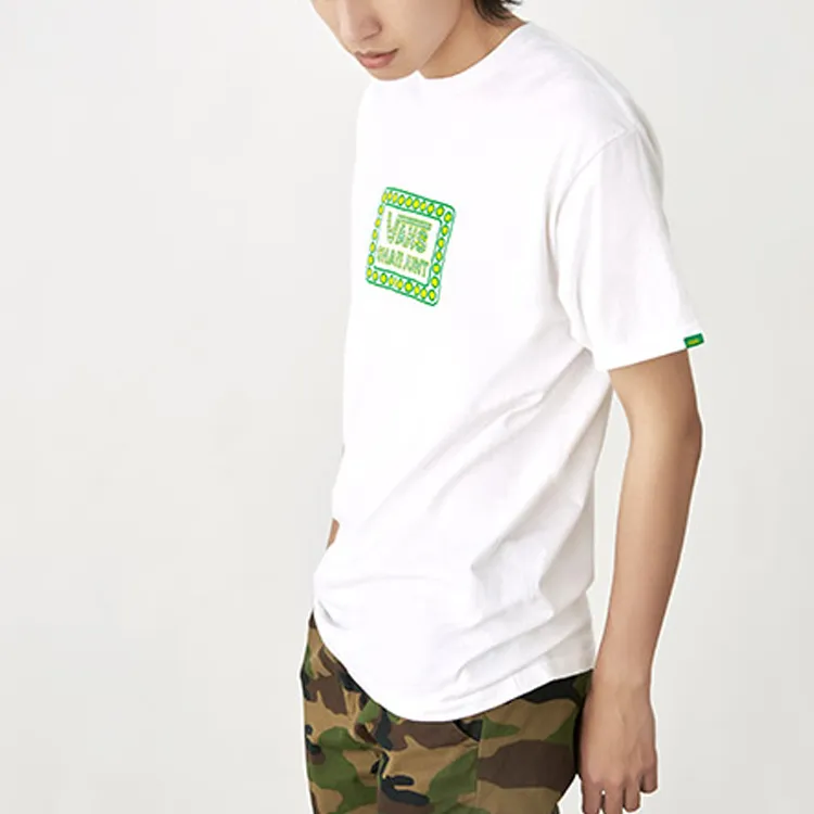 Vans Drop Shoulder Sleeve T-Shirt Men's White-4