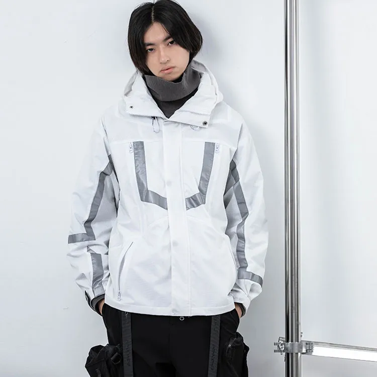 ENSHADOWER Windbreaker Jacket Men's White-2