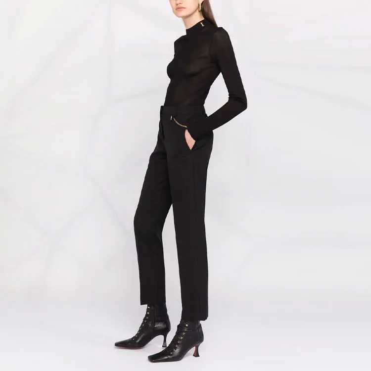 SAINT LAURENT Cassandre Ribbed Jumper-4