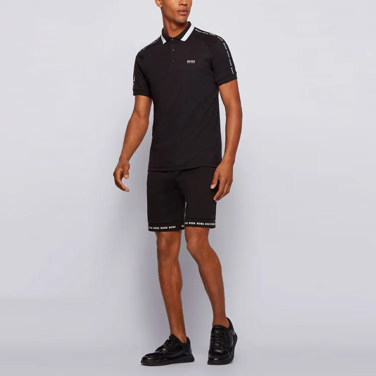 HUGO BOSS Polo Shirts Men Black-4