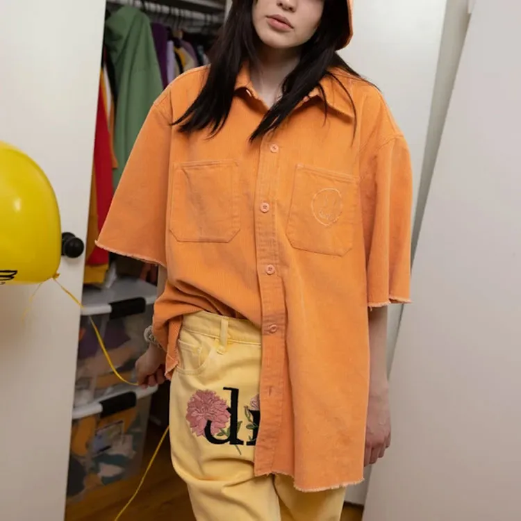 Drew House Smiley Collection Shirts Unisex Orange-7