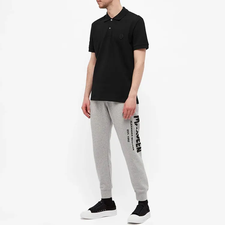 Alexander McQueen Polo Shirt Men's Black-3