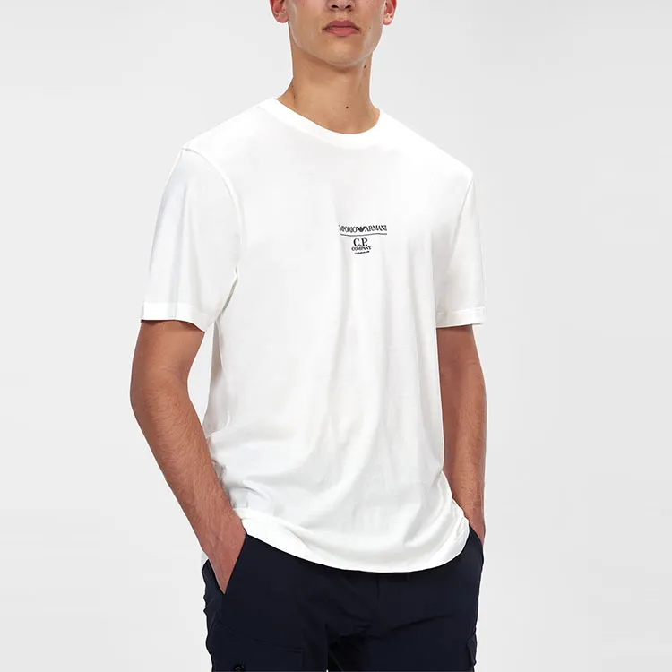 Emporio Armani X C.P.Company T-Shirts Men White-1