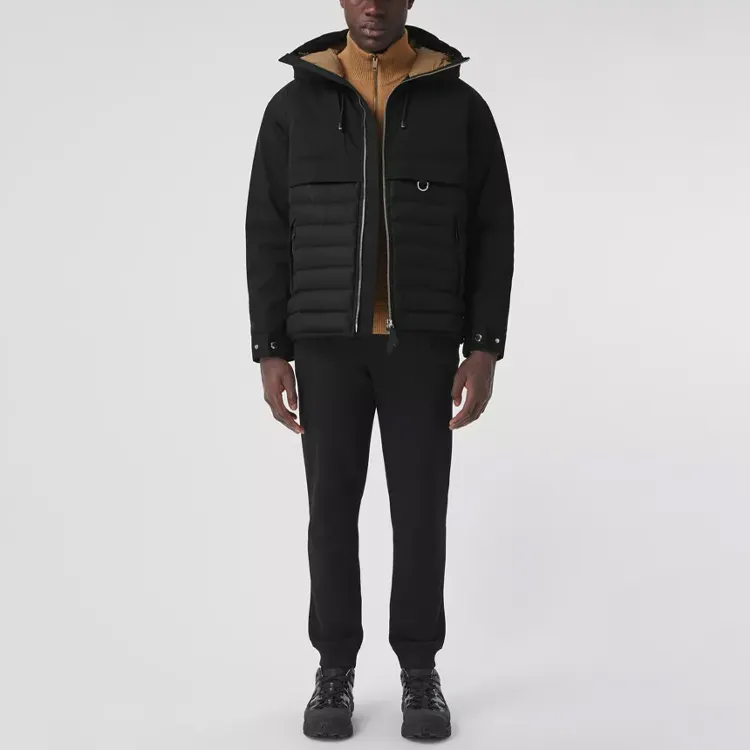 Burberry Down Jacket Fall And Winter Coat Men's Black 8046970-1