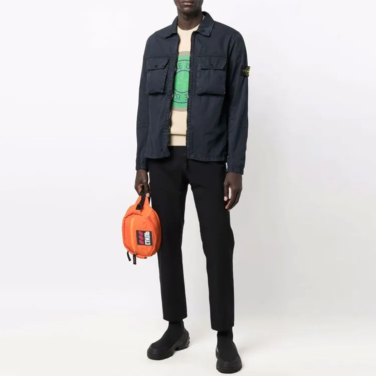 STONE ISLAND Jackets Coats Men's Dark Blue-3