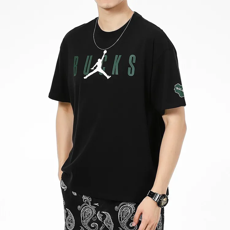 Jordan Nba Milwaukee Bucks Courtside T shirt-3