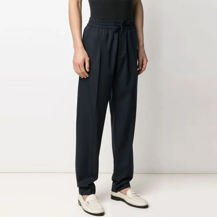 VERSACE Knitted Sweatpants Men Blue-3