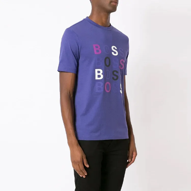 HUGO BOSS Logo print T shirt-2