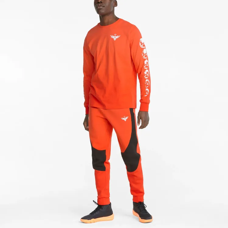 PUMA Bias Cut T-Shirts Men Orange-3