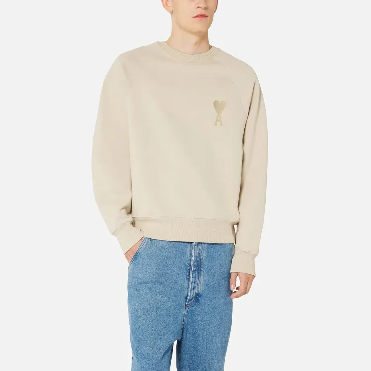 AMIPARIS Ami De Coeur Tonal Boxy Fit Crewneck-2