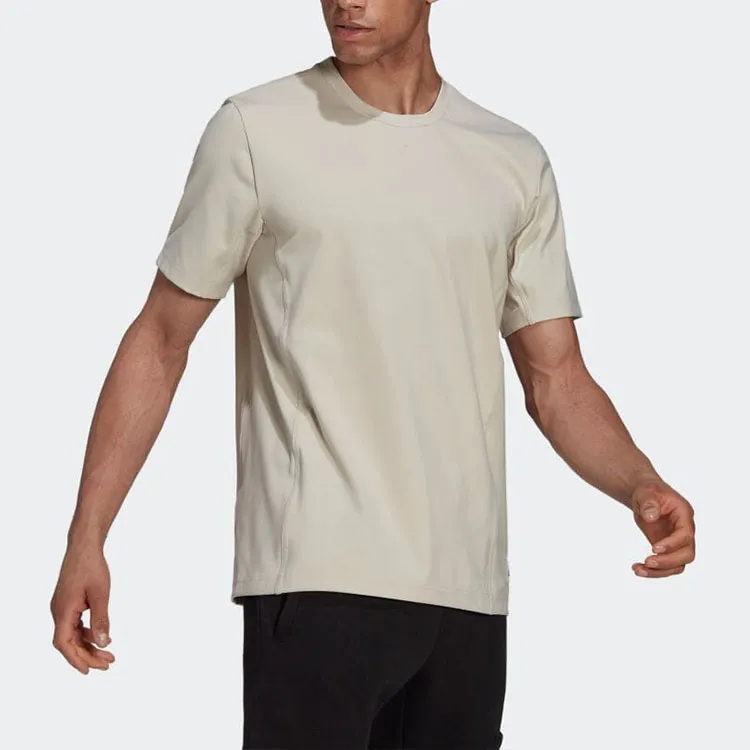 Adidas T Shirts Men Beige-3