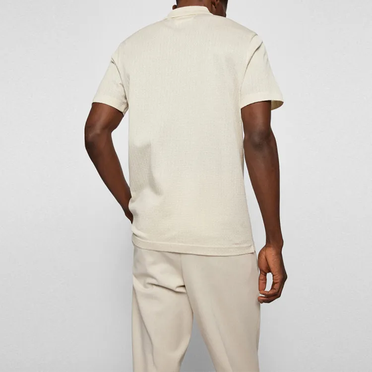 HUGO BOSS SS22 Polo Shirt Men's Beige-3