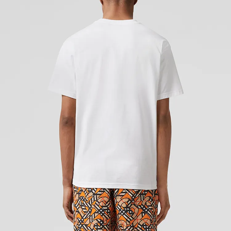 Burberry Logo Applique Cotton Oversized T shirt-3