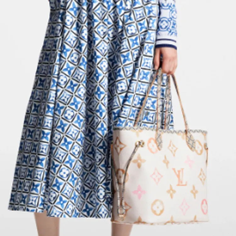 LOUIS VUITTON Neverfull Mm Beige-8