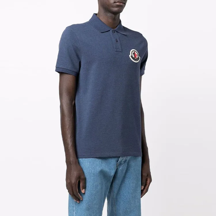 Moncler FW21 Polo Shirts Men Blue-3