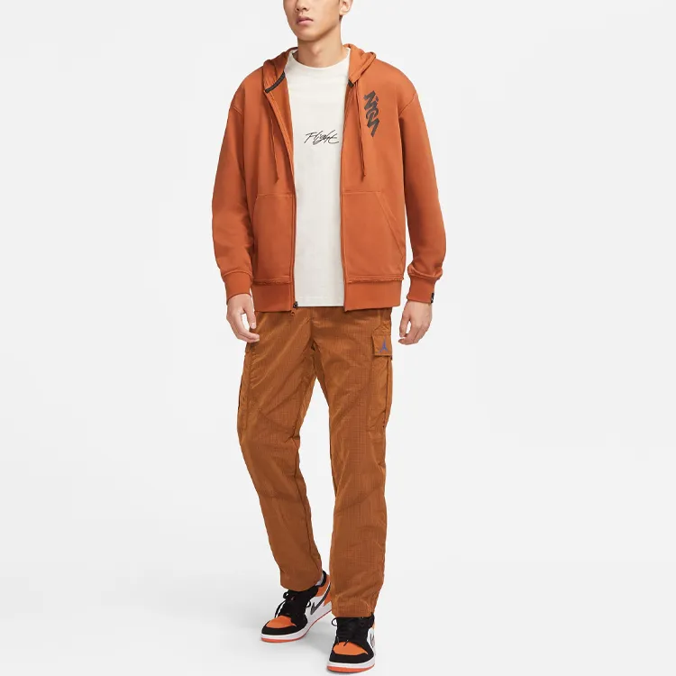 Jordan Zion Sweatshirt Men's Darker Reddish Umber-2
