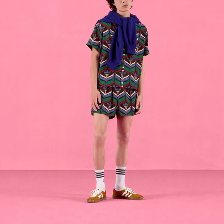 GUCCI X Adidas Trefoil Print Shorts-1