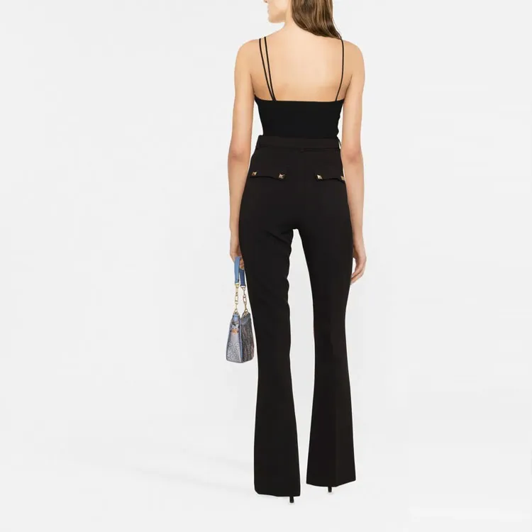 Elisabetta Franchi FW22 Casual Pants Women's Black-2