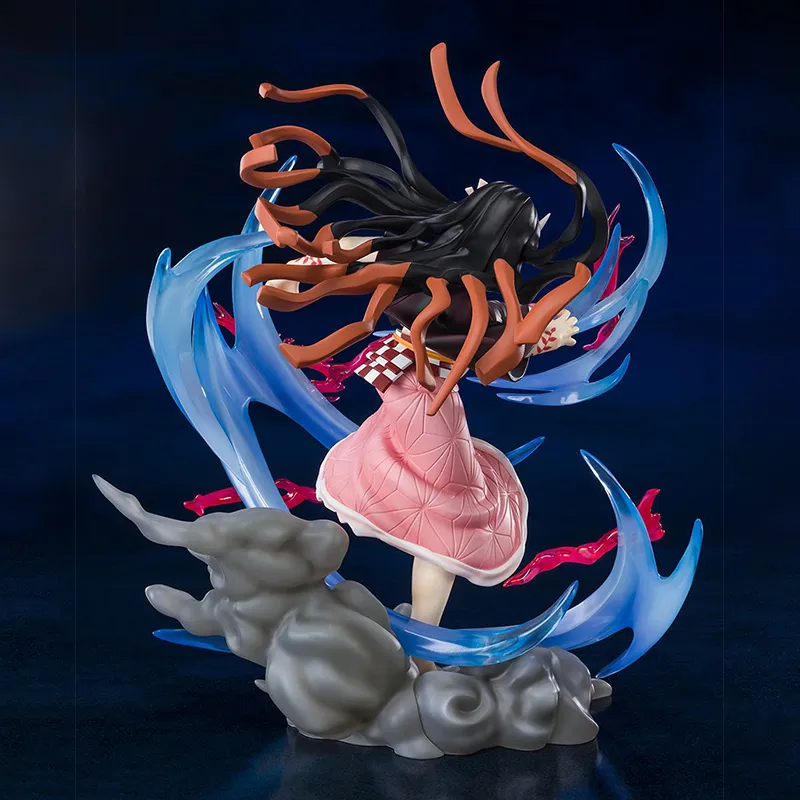 BANDAI Nezuko Kamado Figuarts Zero Demon Slayer Kimetsu No Yaiba, Demon Slayer Form Scale Figures 20cm-3