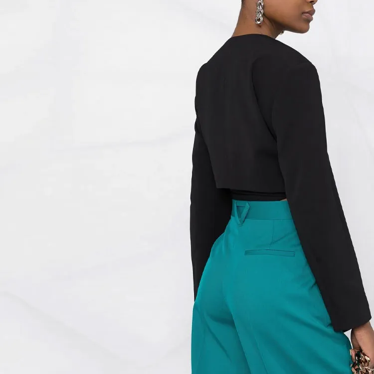 AMBUSH Waist Tie V Neck Blazer-5