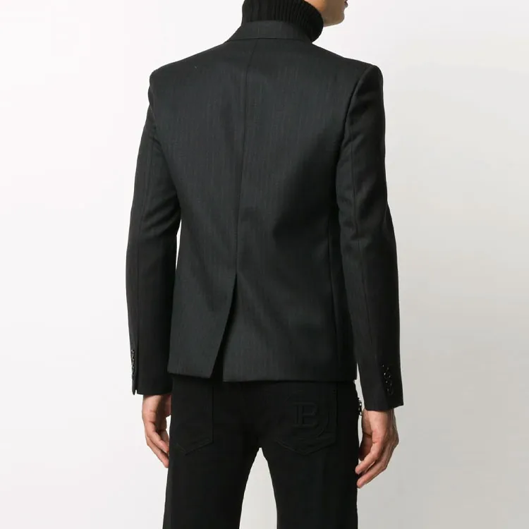 SAINT LAURENT Business Suit Coat Men's Black-3