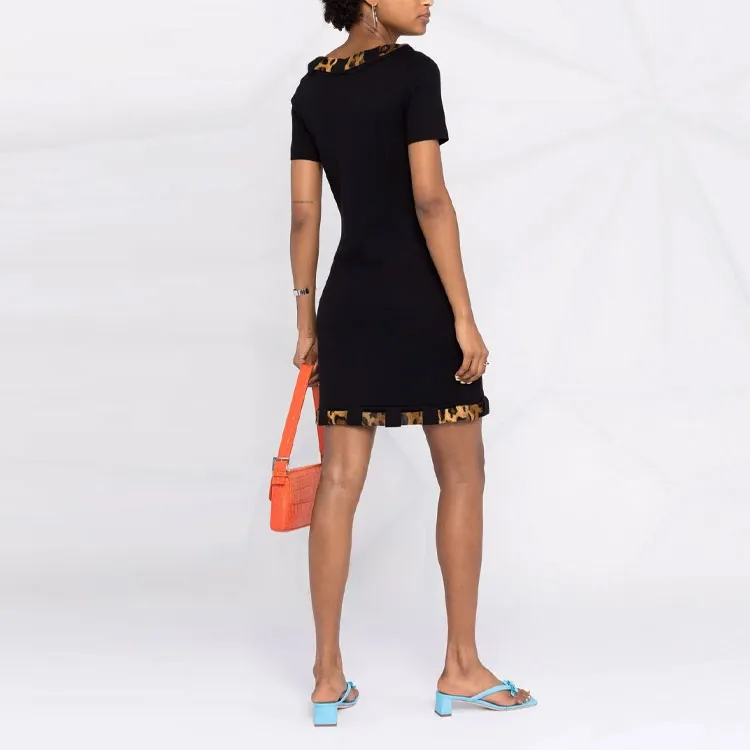 MOSCHINO Short-Sleeved Dresses Women's Black-2