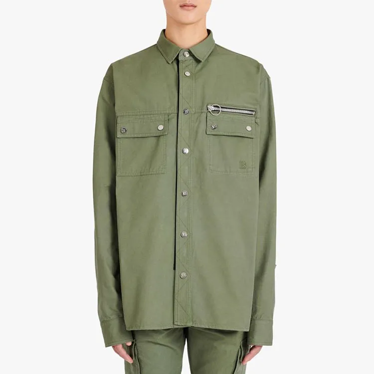 BALMAIN Embroidered Logo Shirt-5