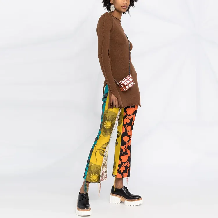 MARNI FW21 Slim Fit Sweater Women's Brown-3