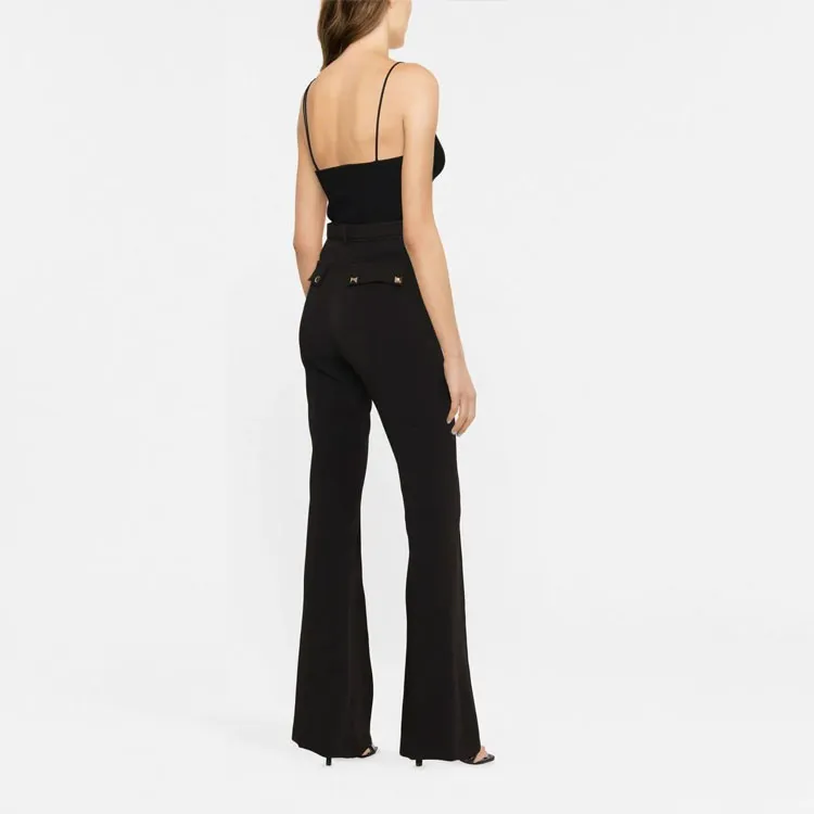Elisabetta Franchi FW22 Casual Pants Women's Black-3