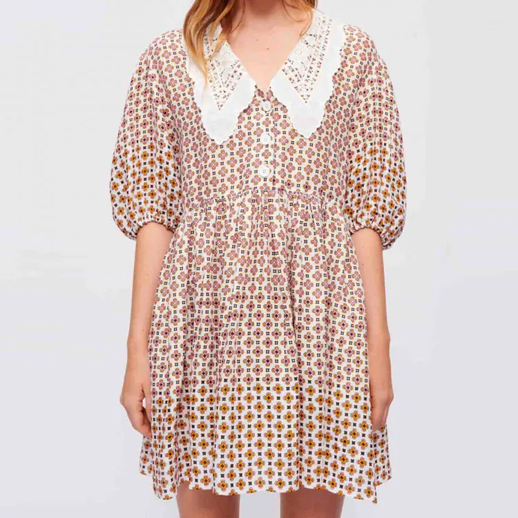 Maje Short Sleeved Dress Women's Multicolor-2