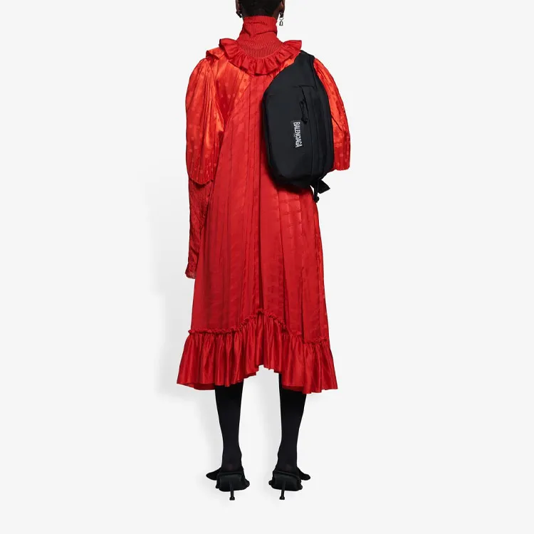 Balenciaga SS21 Short-Sleeved Dresses Women's Red-3