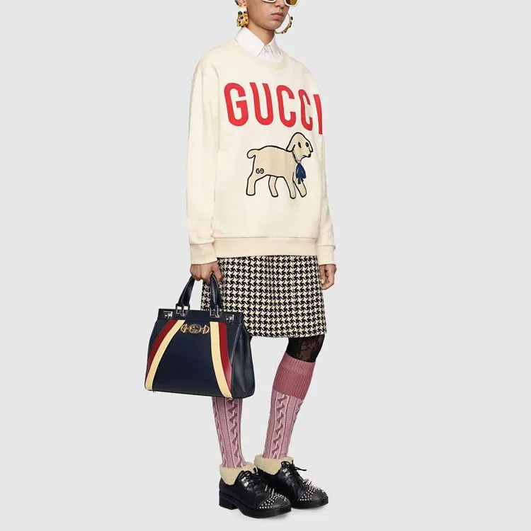 GUCCI FW21 Sweatshirt Women's Beige-2