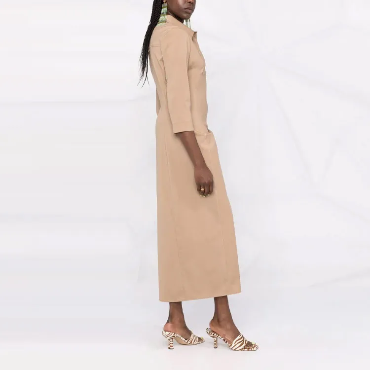 Jacquemus Long-Sleeved Dresses Women's Beige-3