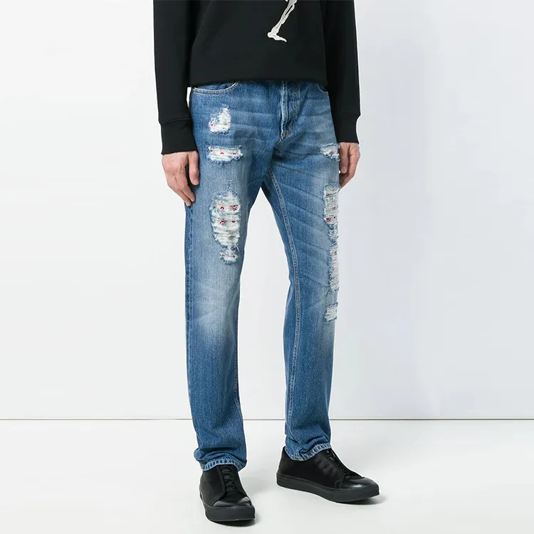 Alexander McQueen Jeans Men Blue-3