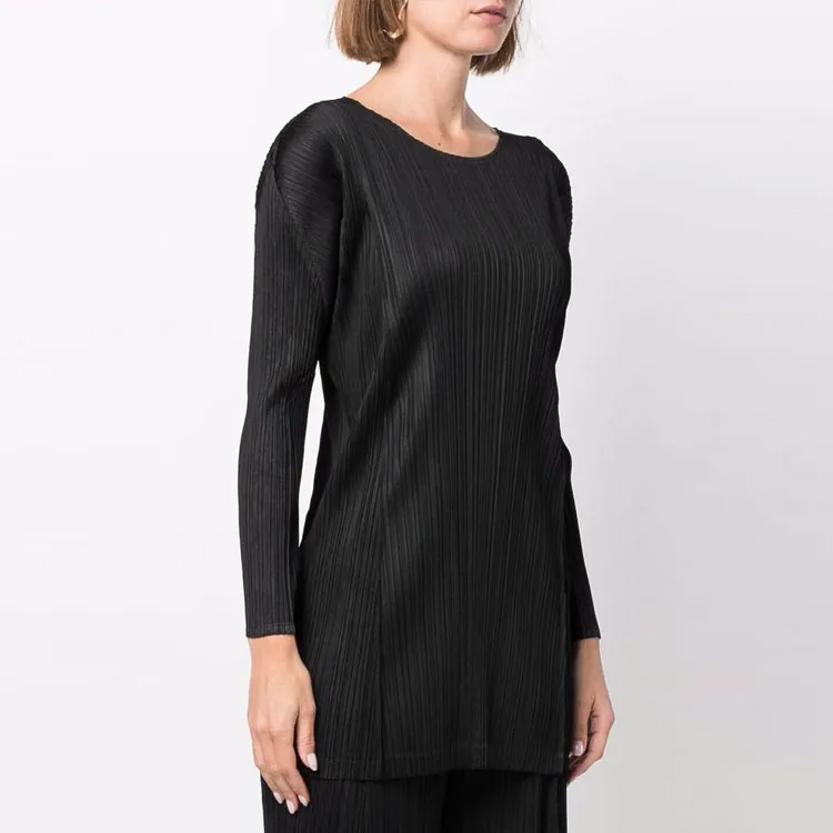 PLEATS PLEASE ISSEY MIYAKE Long-Sleeved Dresses Women's Black-2