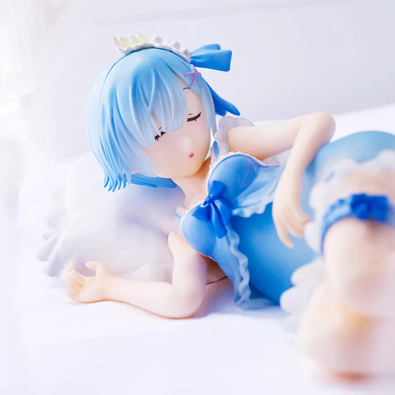 BANPRESTO Rem Glass Factory Ichiban Kuji Starting From Zero Drowsy Tea Party CAward Closing Eyes Rem Scale Figures 14cm-1