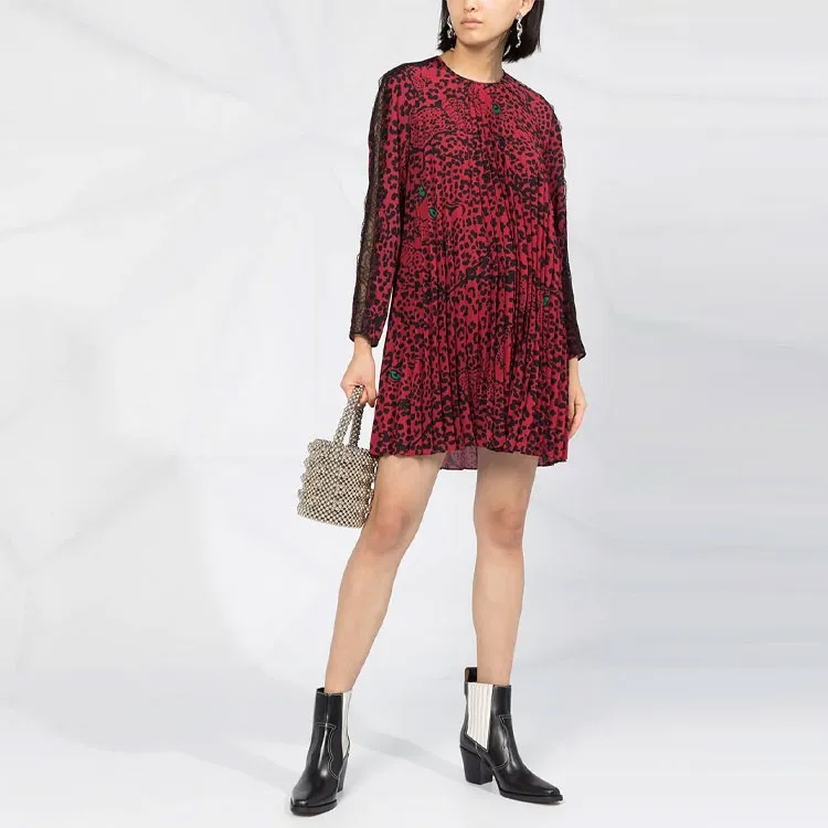 RED VALENTINO Long Sleeved Dresses Women's Red-1
