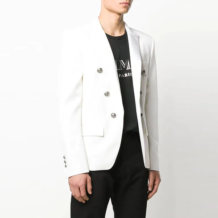 BALMAIN Business Suits Men White-1