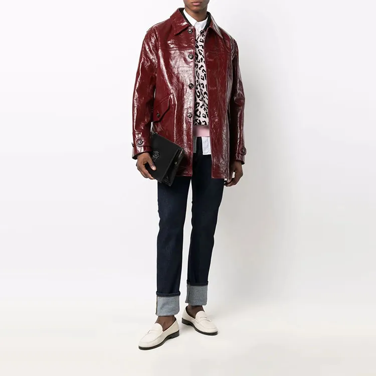 VERSACE Logo Patch Mid Rise Jeans-1