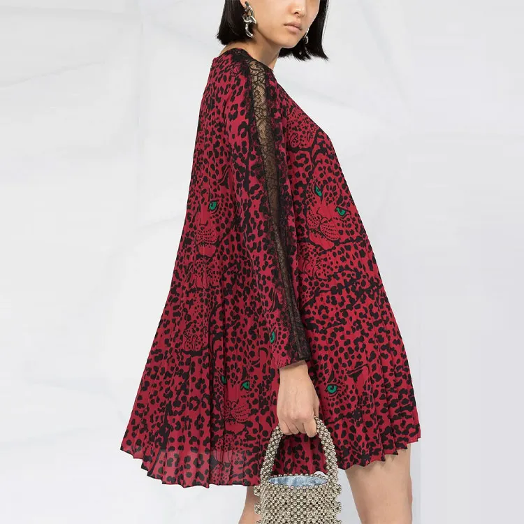 RED VALENTINO Long Sleeved Dresses Women's Red-4